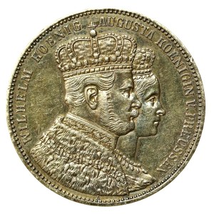 Niemcy, Prusy, Wilhelm i Augusta, talar koronacyjny 1861 A, Berlin, UNC (633)