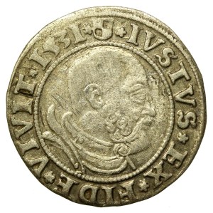 Ducal Prussia, Albrecht Hohenzollern, 1531 penny, Königsberg (643)
