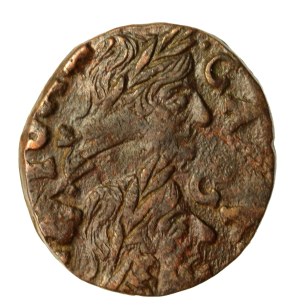 Lithuanian Boratynka, destruct, portrait minted twice (686)