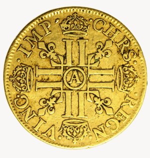 France, Louis XIII, Double louis d'or 1640 A, Paris (700)