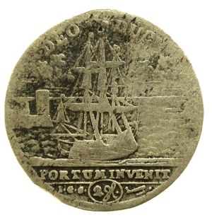 Augustus II the Strong, Dwugrosz 1717, Dresden, death of Anna Sophia (694)