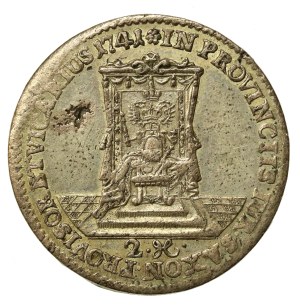 Augustus III Saxon, Vicar's dual-royal 1741, Dresden (695)