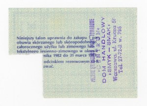 Supply card, Warsaw province (1311)