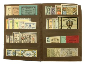 Collection of notgelds 935 pieces in an old clasper (1313)