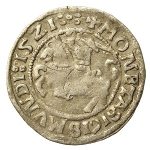 Sigismund I the Old, Half-penny 1521, Vilnius. Lack of interlude on rev. Obverse-5 dots (583)