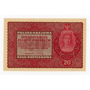 II RP, 20 mkp 1919 II Serja EY (310)