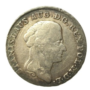 Stanislaw August Poniatowski, 8 silver pennies (two-zloty) 1789 E.B., Warsaw (708)