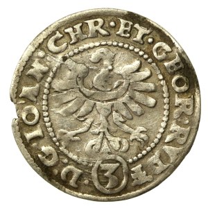 Silesia, Duchy of Legnicko-Brzesko-Wołowskie, Jan Chrystian and Jerzy Rudolf 1603-1621, 3 krajcary 1611, Zloty Stok (719)