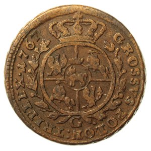 Stanislaw August Poniatowski, Trojak 1767 G, Krakow (725)