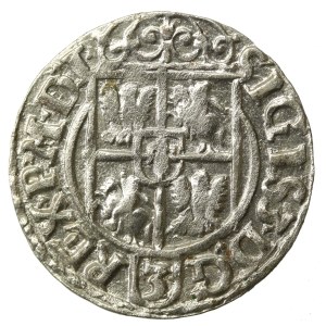Sigismund III Vasa, Half-track 1621, Bydgoszcz - Saxon in oval shield - beautiful (757)