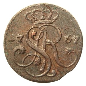 Stanislaw August Poniatowski, 1767 G penny, Cracow (767)