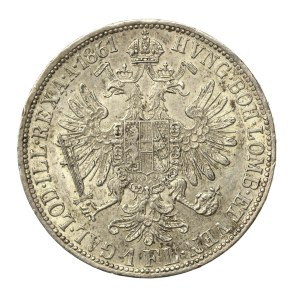 Austria-Hungary, Franz Joseph I, 1 florin 1861, Vienna (935)