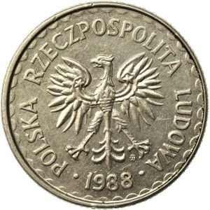 PRL, 1 zloty 1988 - twist (200)