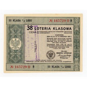 38 Class Lottery, Częstochowa 1937 (1012)
