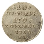 Stanislaw A. Poniatowski, 10 copper pennies 1788, Warsaw (676)