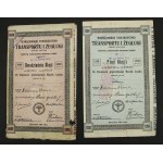Warsaw Transport and Shipping Association, 5 and 20 shares. Total of 2 pcs. (1345)