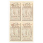 132 Krakow Money Lottery, 1968 A and B. Total of 4 pcs. (434)