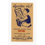 Advertising voucher of the collector