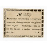 Private lottery, mid-19th century violin ticket (439)