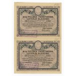 16 Polish State Class Lottery, 1928 C and D. Total of 2 pcs. (442)