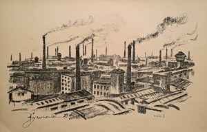Antoni Suchanek, Panorama de Łódź - Ville des cheminées (extrait du portfolio Łódź 1948)