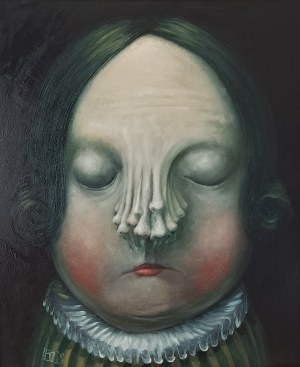 Christopher Iwin, Grand Chamberlain of the Court, oil on panel