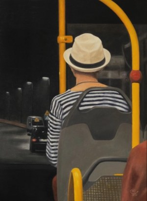 Magdalena Tuznik, Night Course, oil on canvas