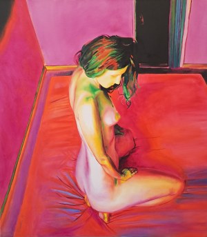 Margaret Zembko, Iron Lady Oil on Canvas