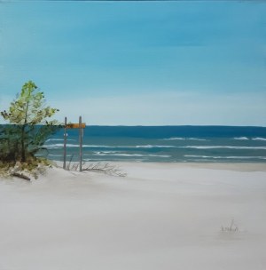 Dorota Kaminska, Sea I, acrylic on canvas
