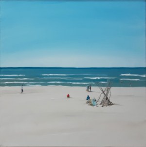 Dorota Kaminska, Sea II, acrylic on canvas