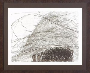 Magdalena Abakanowicz,(1930 Falenty near Warsaw - 2017 Warsaw), Crowd at the foot of the mountain (from Teka 