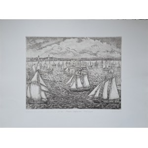 Eleonora Jagaciak-Baryłko, Sopot Sailboat Parade, eau-forte 35/60,