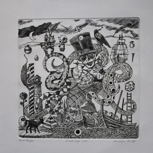 Piotr Tołysz, Kraken drugi, miedzioryt na papierze