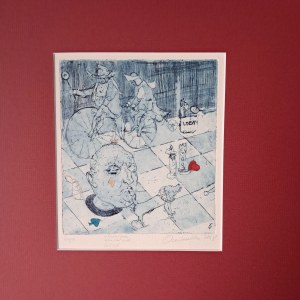 Joanna Aninowska, Rome, etching and aquatint on paper