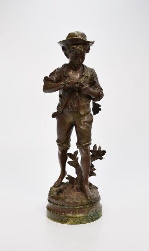 HIPPOLYTE-FRANÇOIS MOREAU (1832-1926), Chłopiec strugający patyk