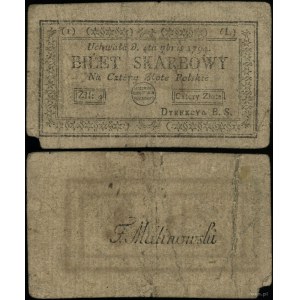 Poland, 4 Polish zlotys, 4.09.1794