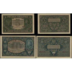 Poland, set: 5 and 10 Polish marks, 23.08.1919