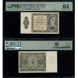 Poland, 1 zloty, 1.10.1938