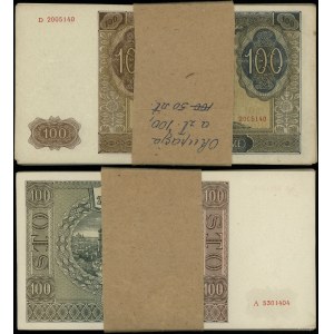 Poland, set: 50 x 100 zloty, 1.08.1941