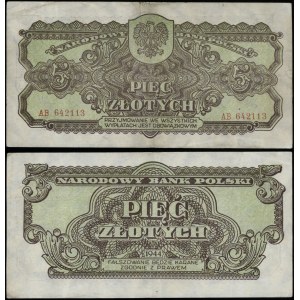 Poľsko, 5 zlotých, 1944, OWYM, AB