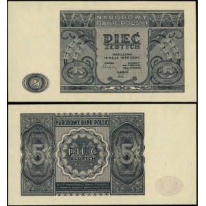 Polska, 5 złotych, 15.05.1946
