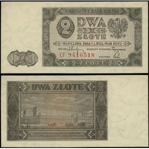 Poland, 2 zloty, 1.07.1948, CF