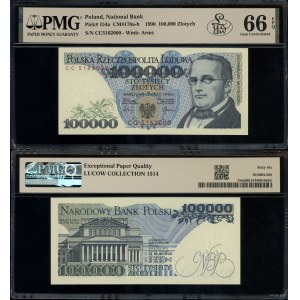 Polsko, 100 000 PLN, 1.02.1990, CC