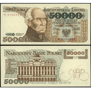 Polska, 50.000 złotych, 1.12.1989, H