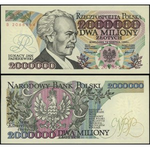 Polen, 2.000.000 Zloty, 14.08.1992, B