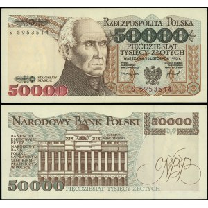 Poland, 50,000 zloty, 16.11.1993, S