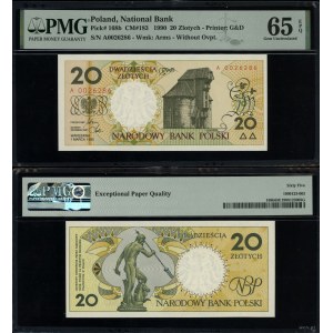 Poland, 20 zloty, 1.03.1990