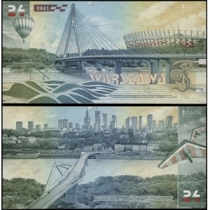 Polsko, testovací poznámka PWPW - 64 Warsaw Today, (2024)