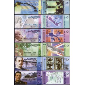 Antarktis, Satz von 6 Banknoten, 2008-2011