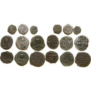 set di monete, set di 9 monete bizantine